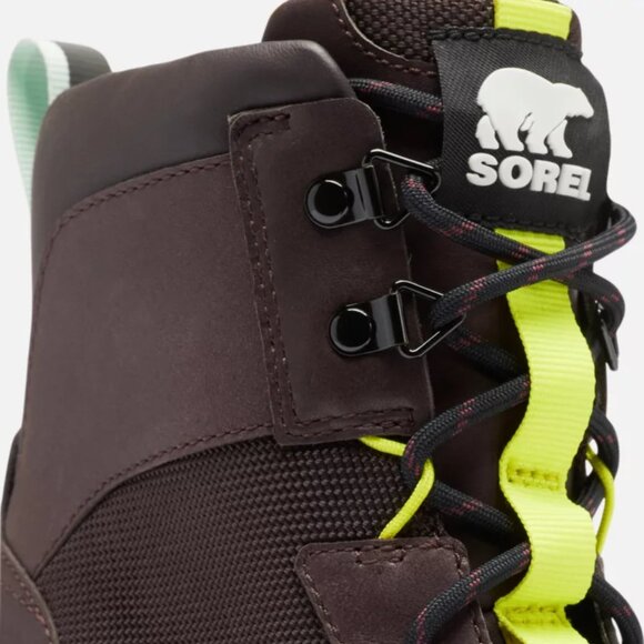 NEW SOREL Waterproof Brex Heeled Chelsea Leather Booties for women cinder 663mn - Picture 2 of 10